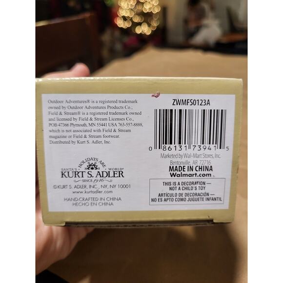 Kurt S Adler Field and Stream Outdoor Adventures Bald Eagle Christmas Ornament - Picture 2 of 4